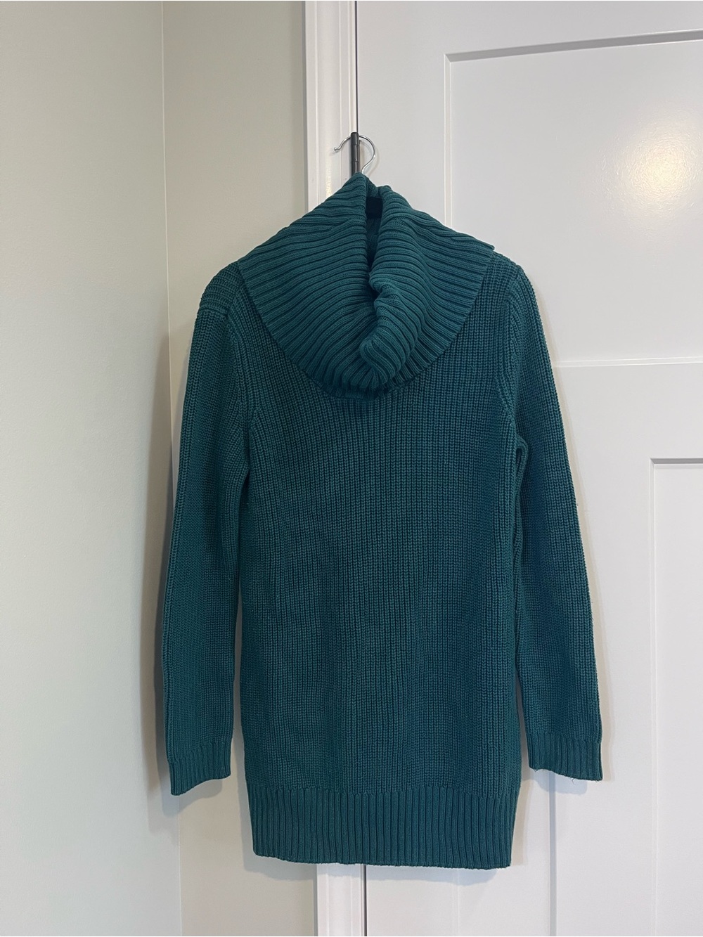 H&M Teal Cowl Neck Tunic Sweater